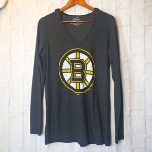 MAJESTIC THREADS NHL Boston Bruins Hockey Hooded Top